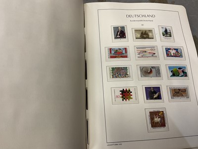 Lot 1550 - Stamps- World accumilation in albums, year packs, stock books etc, strength in Germany and Canada, hours of sorting!