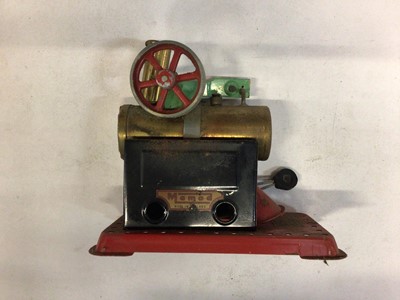 Lot 1998 - Mamod stationary engines, boxed radio controlled Ford Torino and Britain's field gun (1 box)