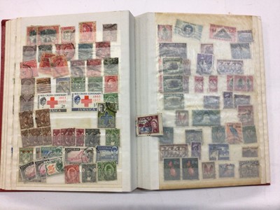 Lot 1541 - Stamps world selection in stock book and loose in packets