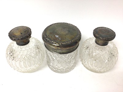 Lot 130 - Early 20th century silver dressing table items