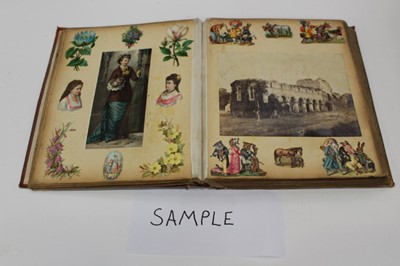 Lot 1489 - Postcards in three albums including real photographic, social history, railway, greetings, Father Christmas...