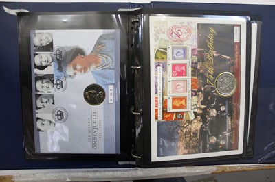 Lot 1456 - Mixed world stamp/coin covers including silver issues Royalty Queen Elizabeth II, Golden Jubilee, Coronation etc