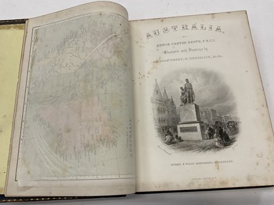 Lot 1772 - Edwin Carton Booth - Australia, in two vols, London 1870s, tooled full calf binding, note to front - 'Collated, Complete'