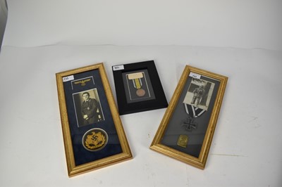Lot 743 - First World War Imperial German Iron Cross, Second Class, mounted in glazed frame, together with a Kingdom of Prussia Napoleonic War medal.