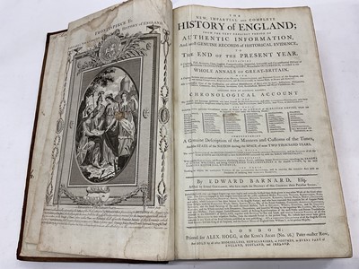 Lot 1777 - Edward Barnard - The New, Comprehensive, Impartial and Complete History of England, Embellished with upwards of 120 elegant Engravings, London: Printed for Alexander Hogg