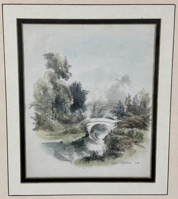 Lot 94 - Canal at Crookham 1840