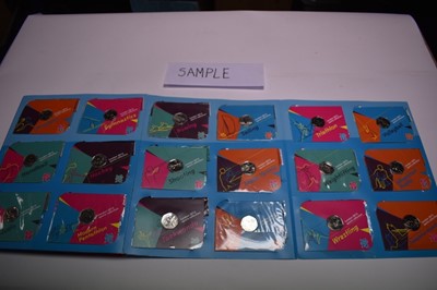 Lot 571 - G.B. - Royal Mint cupro-nickel 'The London 2012 Sports Fifty Pence 29 Sports Coin Collection' plus completer medallion in collection folder