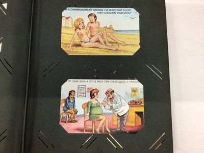 Lot 1495 - Postcard  in album, comic / seaside humour approximately 80