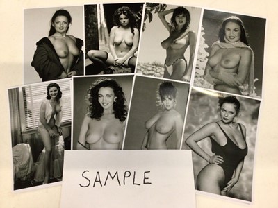 Lot 1498 - A group of adult photographs of glamour models, approximately 30.