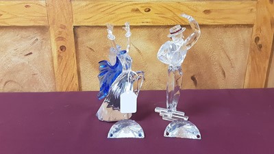 Lot 1360 - Two Swarovski crystal Annual Edition Magic Of Dance figures - Isadora 2002 and Antonio 2003, both boxed with plaques