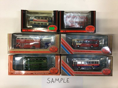 Lot 1906 - Selection of Exclusive First Editions model buses, in original boxes (22)