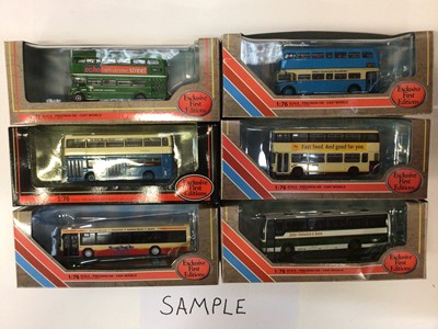 Lot 1914 - Selection of Exclusive First Editions model buses, in original boxes (17)