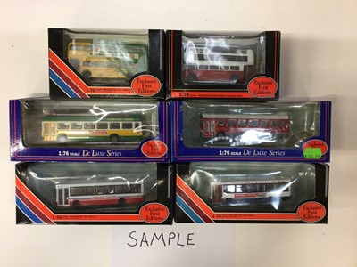 Lot 1923 - Selection of Exclusive First Editions model buses, in original boxes (25)