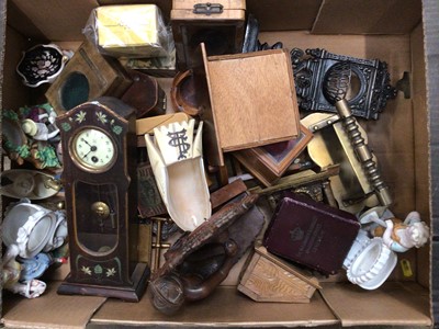 Lot 2626 - Various antique and vintage clocks and timepieces, watch holders etc