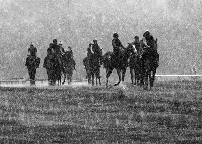 Lot 5 - Jayne Odell black and white photographic print, 'Summer rain', 60cm x 43cm
