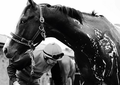 Lot 36 - Jayne Odell black and white photographic print, 'Underwash', 80cm x 57cm