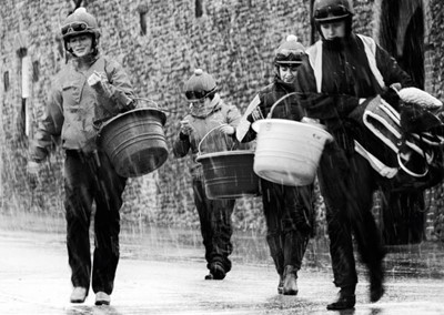 Lot 60 - Jayne Odell black and white photographic print, 'Dedication', 100cm x 71cm