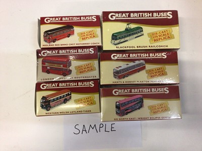 Lot 1945 - Atlas Editions Great British buses boxed selection (24)