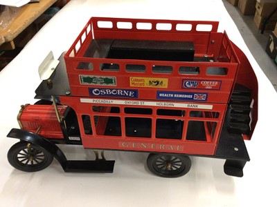 Lot 1955 - Tinplate Limited Edition in the style of George Carette London Bus with signage, in original box