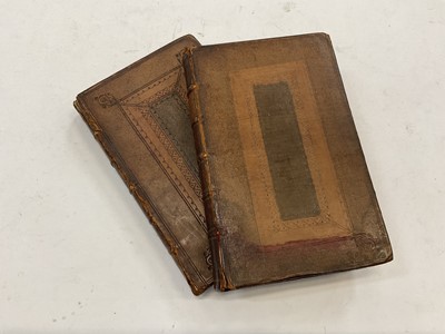 Lot 1784 - John Gay - Fables, two-volume set, mixed editions, volume I, fifth edition 1738, volume II, second edition 1742, early full calf bindings