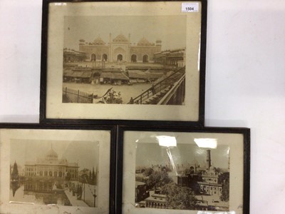 Lot 1504 - Group of Photographs of India framed and glazed taken by Capt. E. A. Coe. Some with details on reverse.