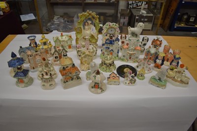 Lot 1379 - Large collection of Staffordshire cottages and figures