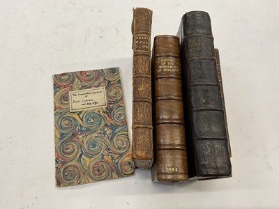 Lot 1792 - Secret History of the Calf's Head Club, 8th edition, London 1713, together with History of the Monarchs of England, 4th edition 1694, also Seneca's Morals by way of abstract, 12th edition 1722, als...