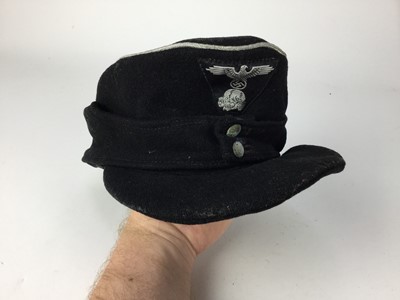 Lot 846 - Replica Nazi SS Skicap with badge.