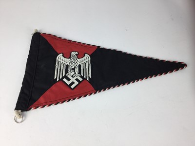 Lot 849 - Replica Nazi Army Officers car pennant