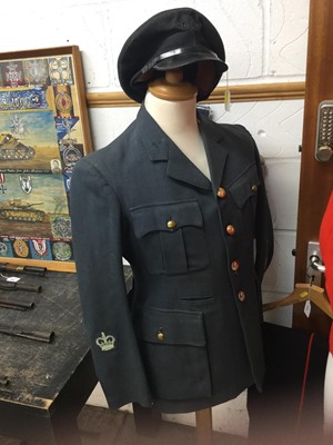 Lot 860 - 1950's RAF jacket and trousers together with cap dated 1952.