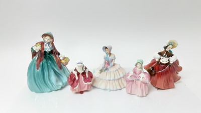 Lot 1384 - Five Royal Doulton figures