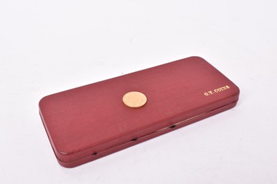 Lot 550 - G.B. - Gold Sovereign Victoria YH 1866 (Die No. 1) AVF and collectors Sovereign case (1 coin)