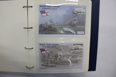 Lot 1446 - Stamps Royal Navy collection of stamp covers in album, 100 Years of Flight World War II coin covers, History of World War II Covers collection.