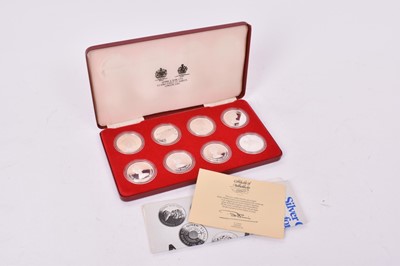 Lot 561 - World - Spink silver proof eight Crown coin set Queen's Silver Jubilee 1977 (N.B. In case of issue with Certificate of Authenticity) (1 coin set)