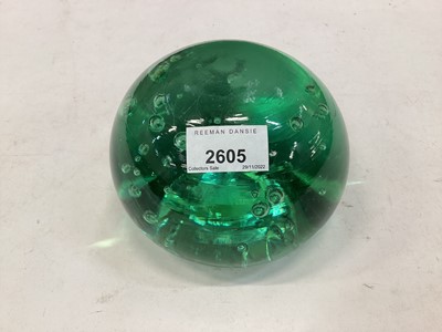 Lot 2605 - Large Victorian Stourbridge glass dump weight.