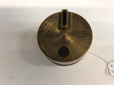 Lot 2577 - A Dent recording clock