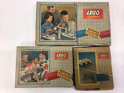 Lot 1990 - Lego selection of early boxed sets 700/1, 700/3A, 306 plus others