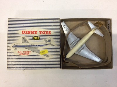 Lot 1991 - Dinky boxed aeroplanes AVRO "York" Airliner 70A, DH Comet Airliner 702, Flying Boat "Clipper III" No. 60W