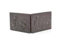 Lot 779 - An unusual Victorian rectangular bronze...