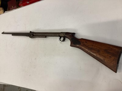 Lot 1012 - Vintage BSA .22 air rifle with traces of nickel plating to frame