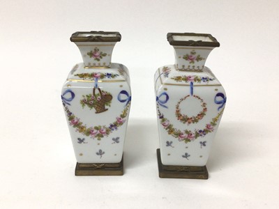 Lot 177 - Pair of Sevres vases