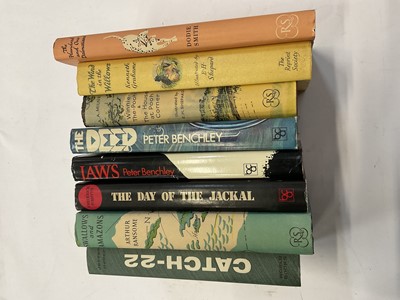Lot 1656 - Peter Benchley - Jaws. 1975 Book Club edition, with dust jacket, together with group of collectable Book Club editions. (7)