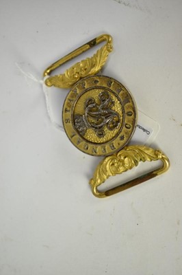 Lot 753 - Victorian Indian Army Bengal Staff Corps Officer's belt buckle.