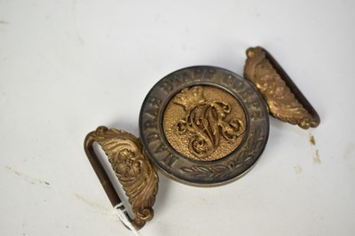 Lot 754 - Victorian Indian Army Madras Staff Corps Officer's belt buckle.