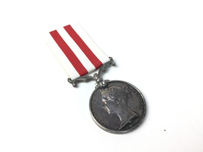 Lot 755 - Victorian Indian Mutiny medal with no clasps named to 3402. J. O'Neill. H.Ms. 27th. Regt.  
N.B. one of 925 medals issued to regiment.
