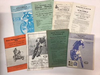 Lot 2019 - 1960s-70s Motorcycling Scrambles and other programmes
