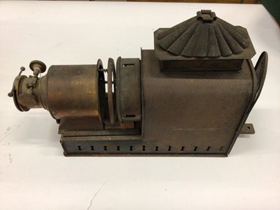 Lot 2672 - A magic lantern with a box of slides