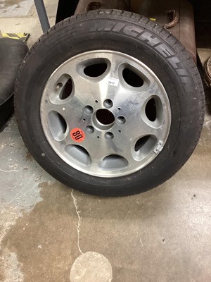 Lot 2017 - Mercedes Alloy wheel with un-used 205/60 ZR 15 tyre and Mercedes 250 SL  rear bumper (2)