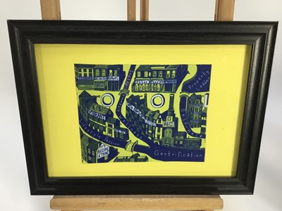 Lot 265 - Grayson Perry (b.1960) 'Gentrification Cloth', framed
