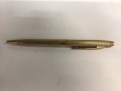Lot 2685 - Gold 9ct ball point pen , 22 grams gross